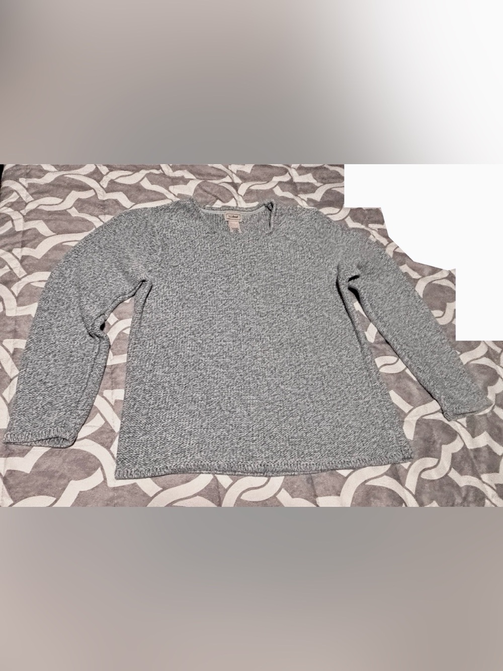L.L. Bean Women’s Blue Cotton Crewneck Sweater